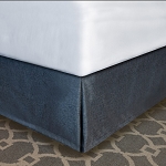 Designer Dècor Collection Pleated Modern-Fit Bedskirt For Box Spring King 76x80x12